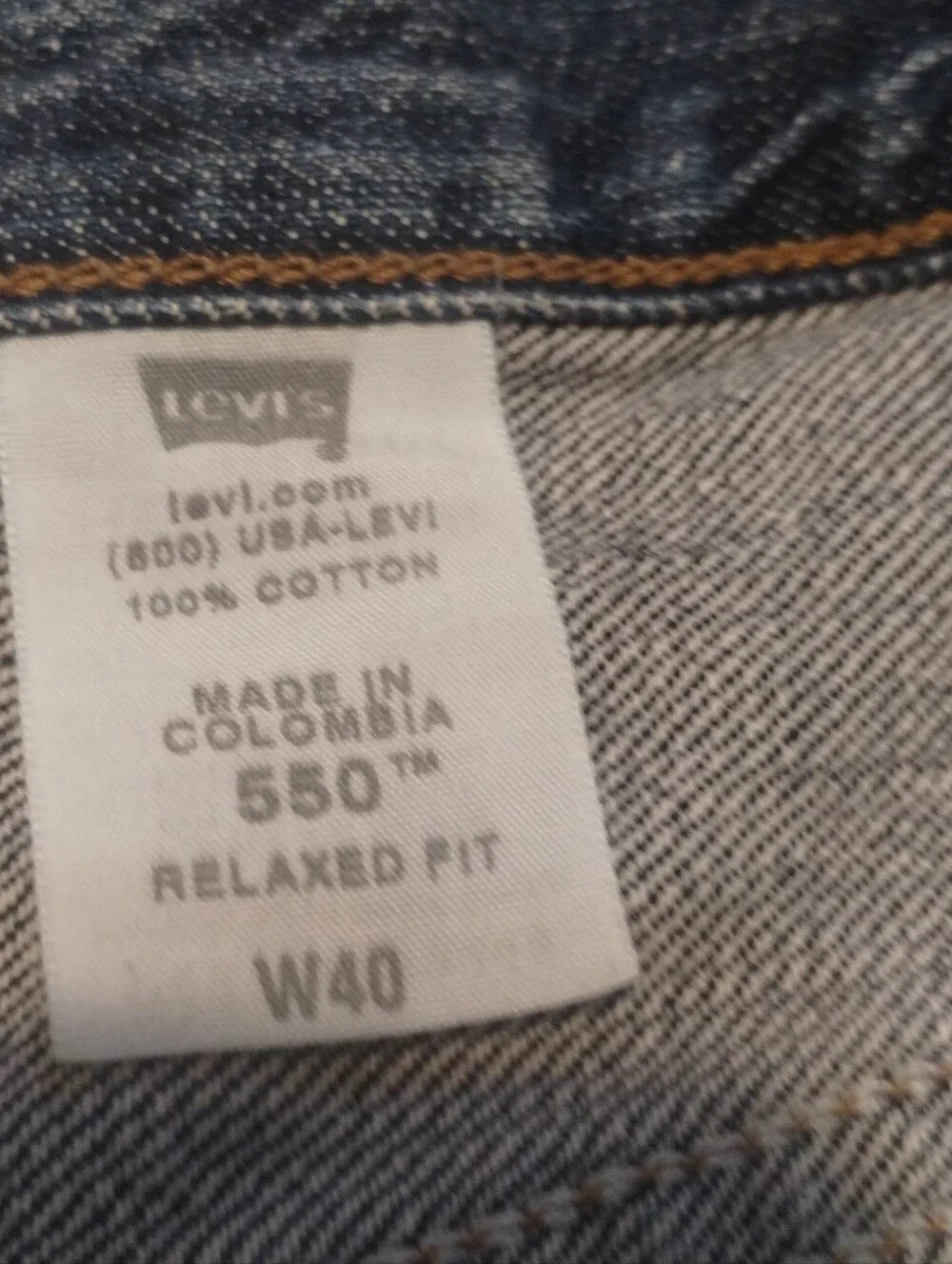 LEVIS 550 mens relaxed fit jeans shorts size 40 VINTAGE 90S